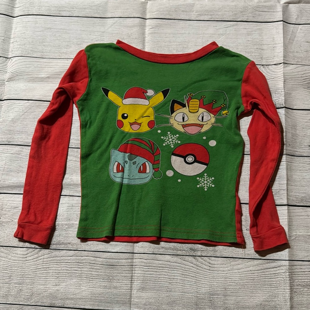 Pokémon Long Sleeve Pajama Shirt size 6